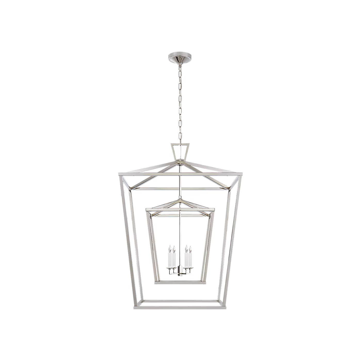 VISUAL COMFORT CHC 2199PN Darlana Extra Large Double Cage Lantern