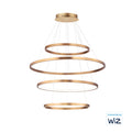 ET2 E22729-GLD GROOVE 4-TIER RING PENDANT LIGHT