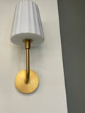 Alora WV628107AGOP Plisse wall sconce