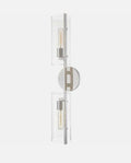 MITZI ARIEL H326102-PN glass and brass wall sconce