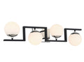GEORGE OLIVER Earnease 4 - Light Dimmable Vanity Light bath sconce