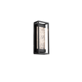 Modern Forms Elyse 12" Tall LED Outdoor Wall Sconce with Unique Art Glass Shade Model: WS-W58012-BK