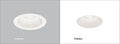 USAI RECESSED ADJUSTABLE 3” Primary with white trim, 1000 lumens, 45 degree adjustability, solite lens