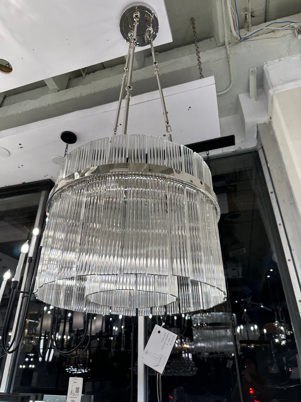 ALORA Carlisle 8 Light 22.5 inch Polished Nickel Chandelier Ceiling Light by Alora SKU: CH314808PN