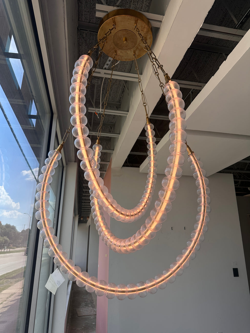 HVL GROUP CELESTE 33536VB pendant light LED with glass pearls