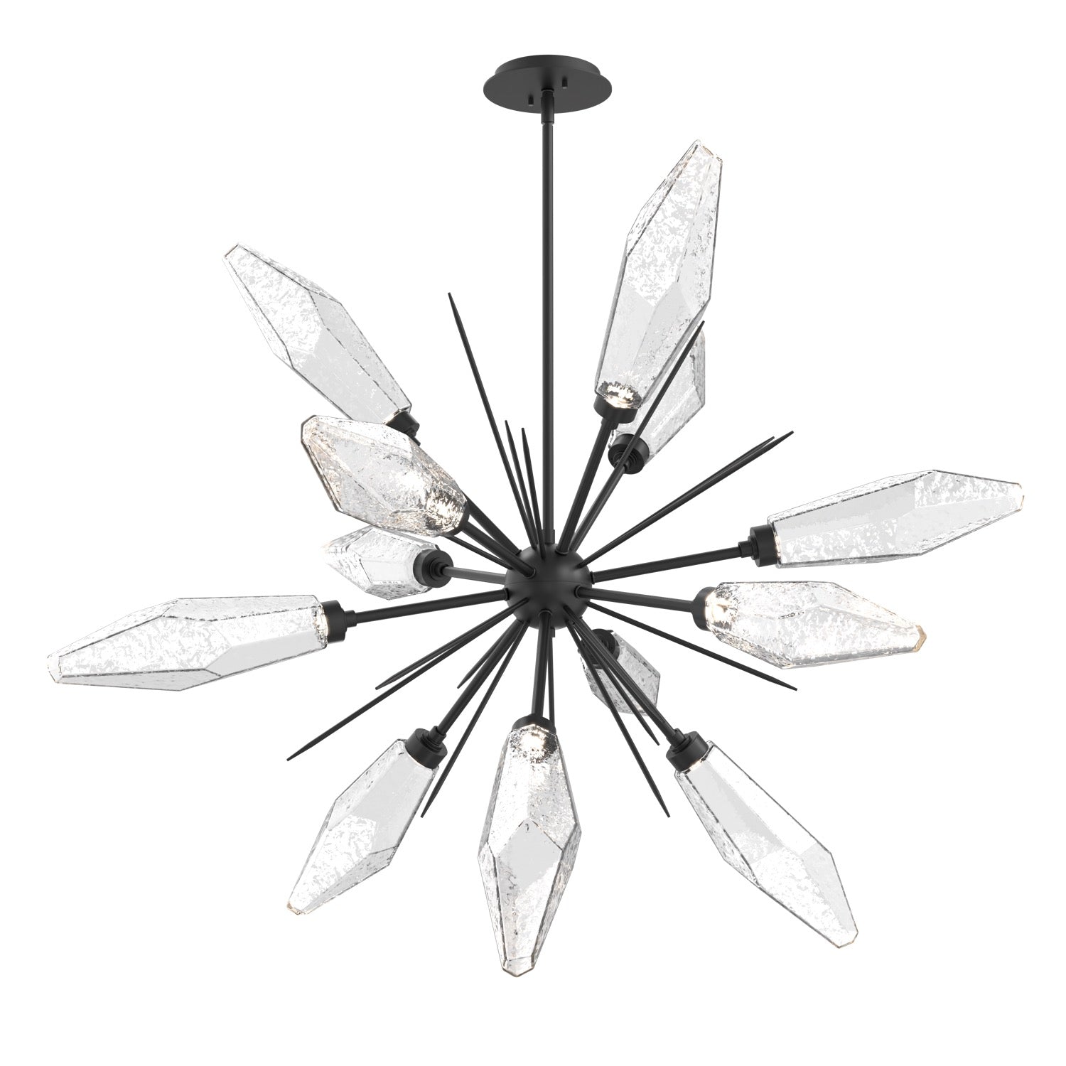 Rock Crystal Starburst Chandelier Mfr Id: CHB0050-0A-CS-CC-001-L1 by Hammerton Studio