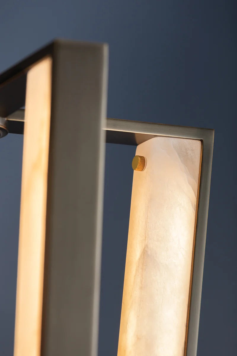 HUDSON VALLEY 4054-AGB-DB EDGEMERE LED PENDANT AGED BRASS/DISTRESSED BRONZE