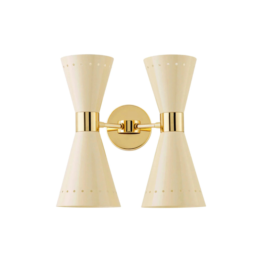 STILNOVO Ivory 'Megafono' Wall Lamp DUAL