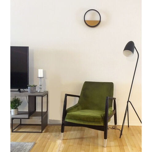 ET2 Hoopla LED Black and Gold ADA Wall Sconce Wall Light ET2: E24320-BKGLD