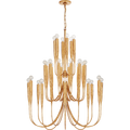 VISUAL COMFORT #JN5072AGL ACADIA LARGE PENDANT CHANDELIER