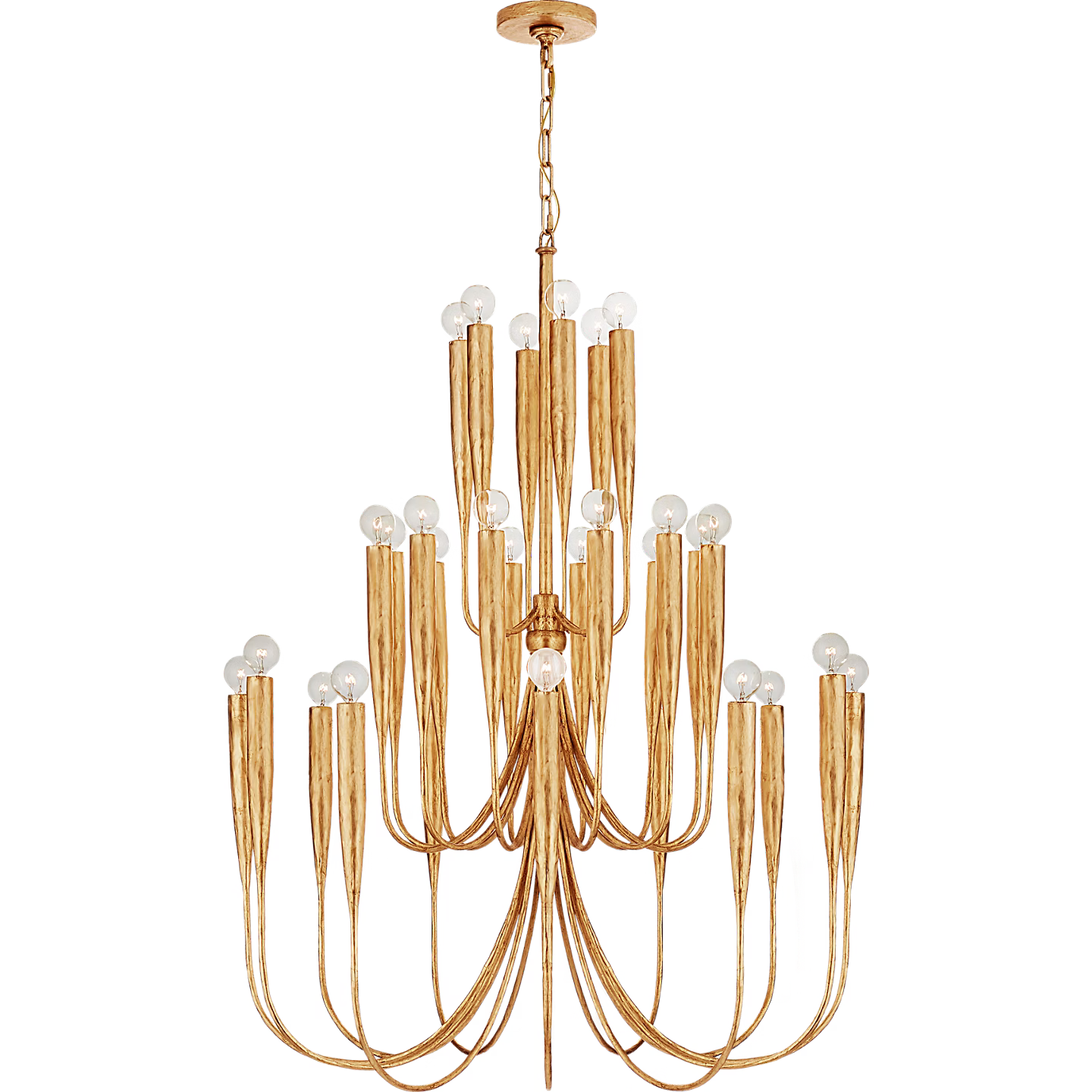 VISUAL COMFORT #JN5072AGL ACADIA LARGE PENDANT CHANDELIER