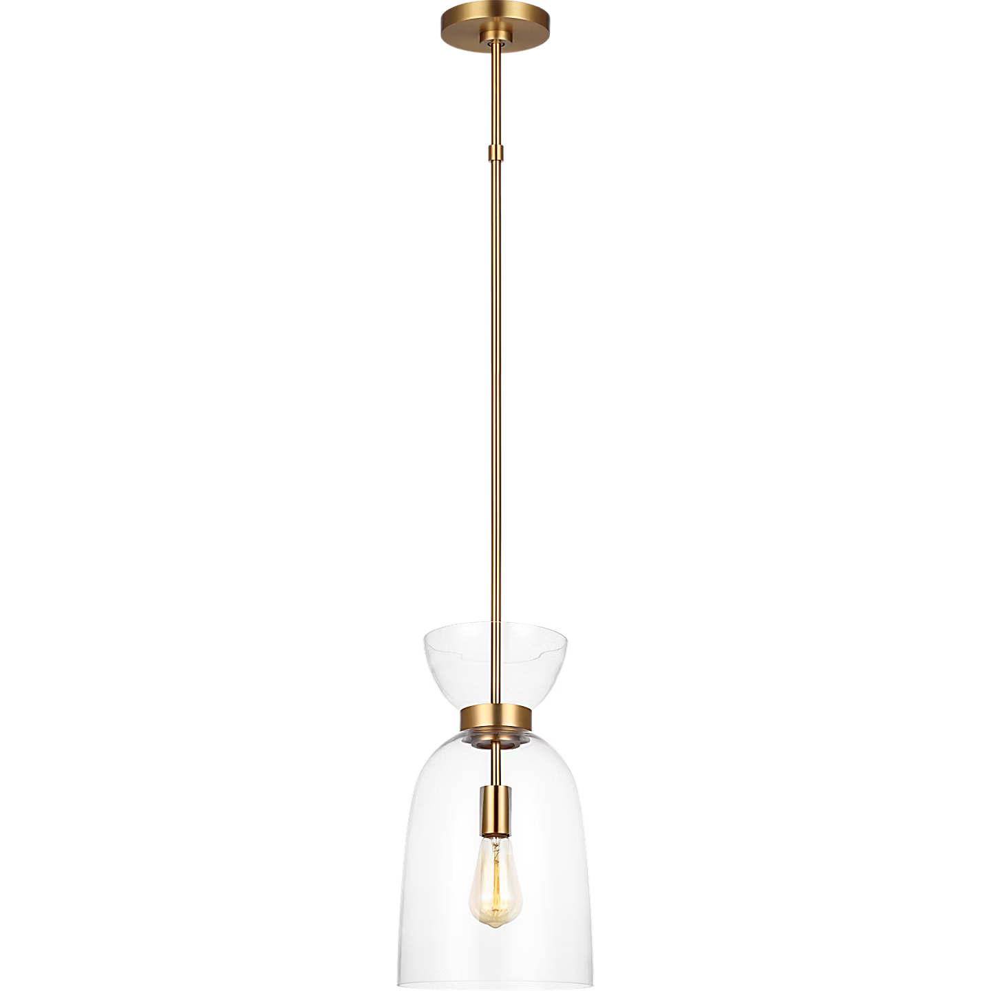 VISUAL COMFORT KSP1031BBSCG LONDYN PENDANT LIGHT W CLEAR GLASS