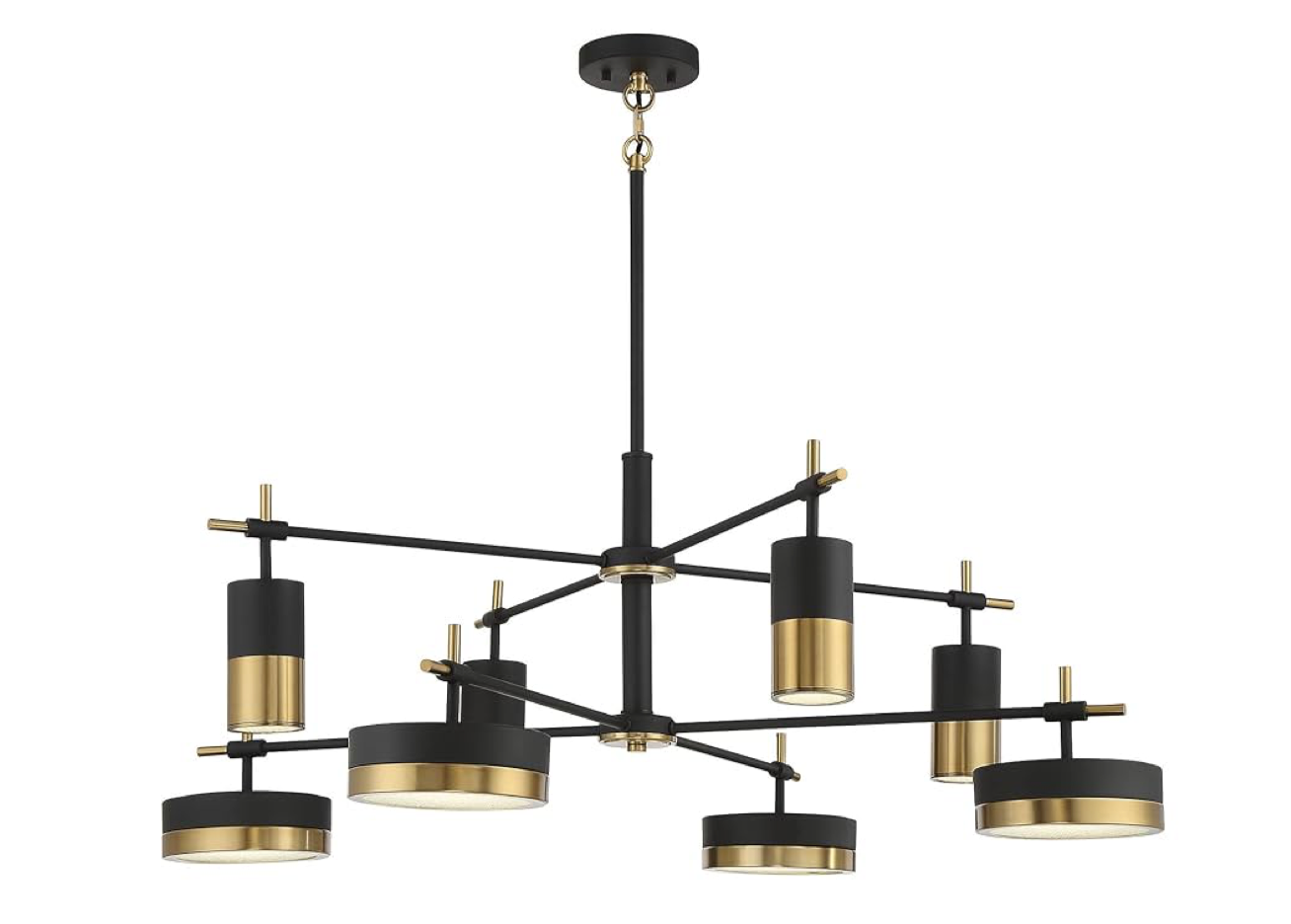 Savoy House Ashor 8LT chandelier on a white background