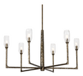 Chandelier labeled 'TROY LYLE CHANDELLIER' with specifications on a white background