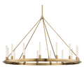 Gold pendant light with Hudson Valley branding on a white background