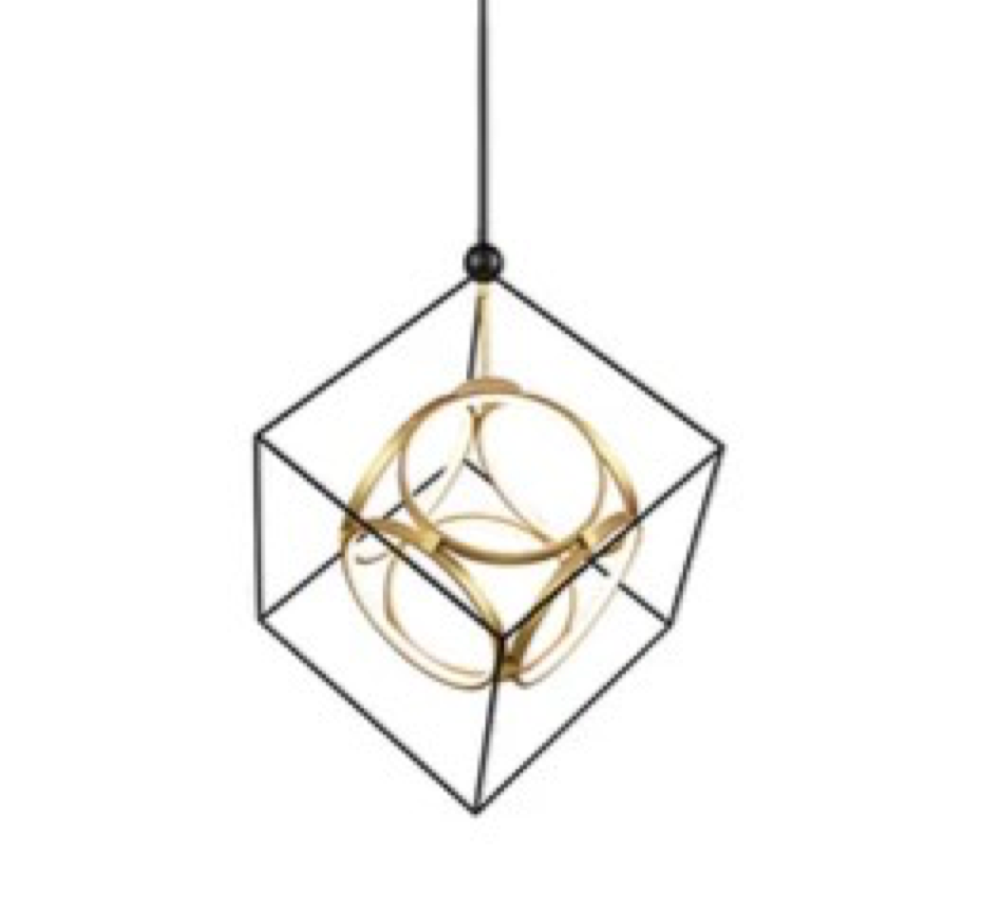 KUZCO MONZA CH19226-BK/AM pendant light