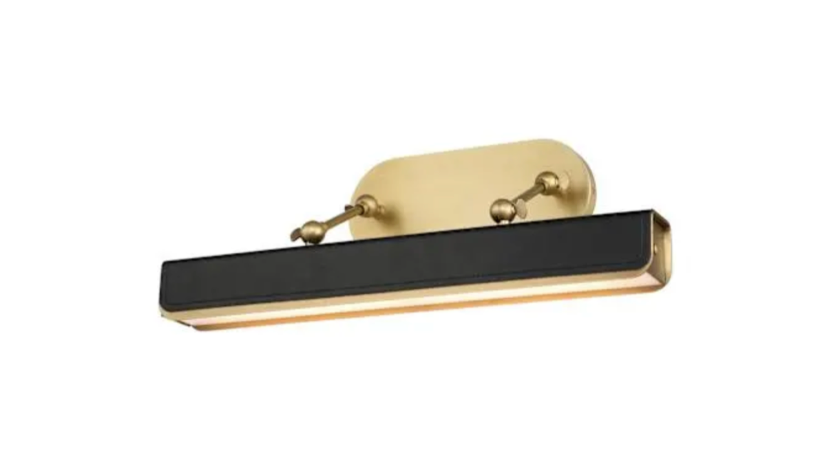 ALORA PL307919VBTL picture light with brass and black
