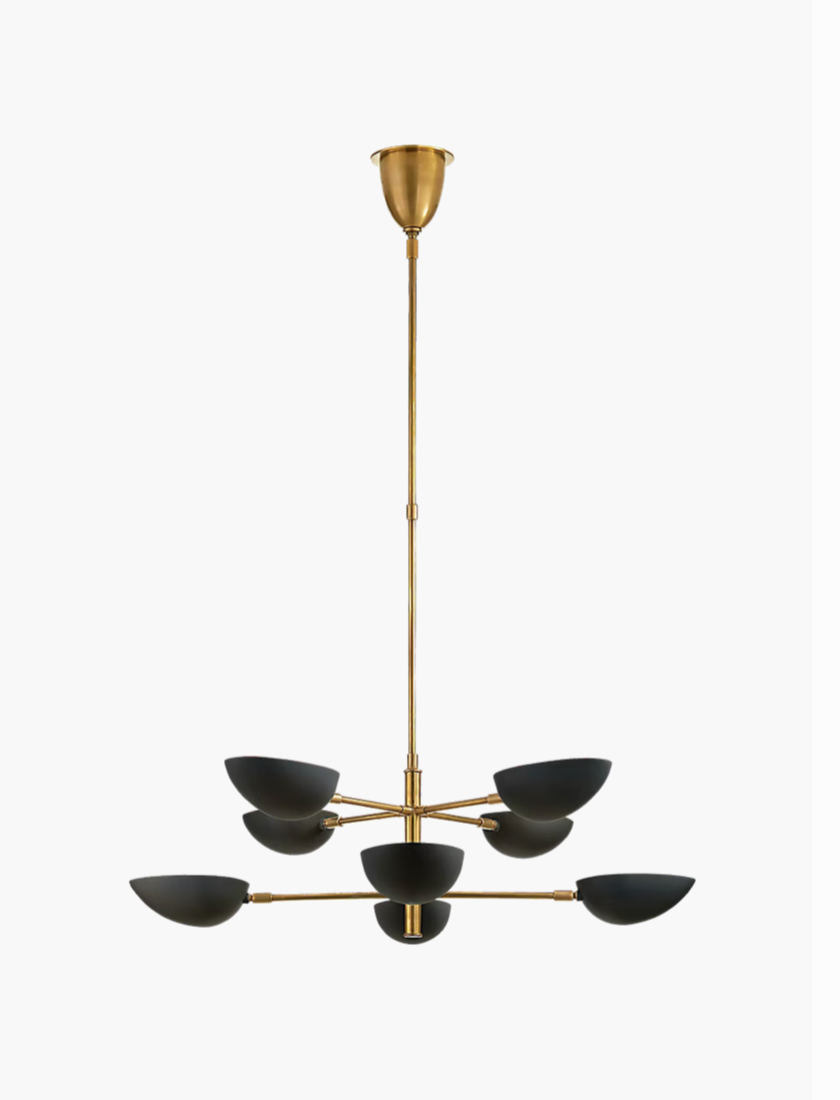 VISUAL COMFORT AERIN TWO TIER 8 LIGHT ARN5501HABBLK