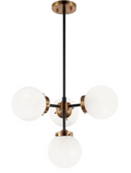 MATTEO LIGHTING 672304AGOP globe chandelier confirm in store