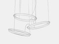 VIBIA HALO CIRCULAR 23320323 three ring lighting pendant