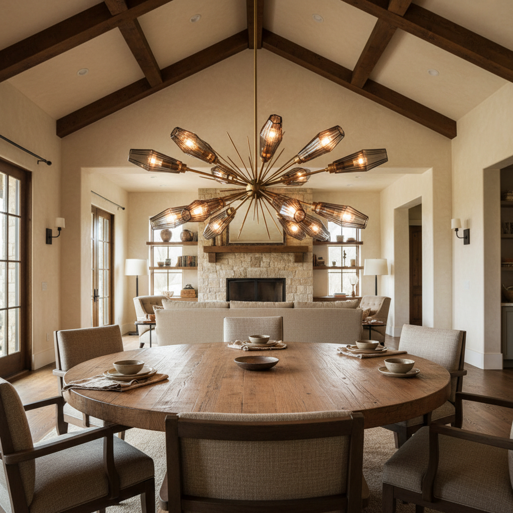 Hammerton handcrafted pendant in elegant interior