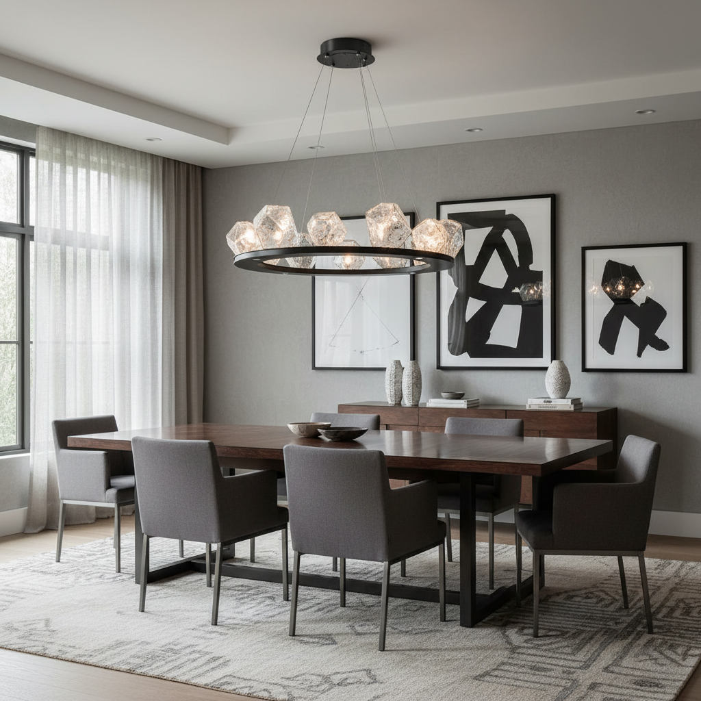 HAMMERTON STUDIO GEM RING pendant in interior space