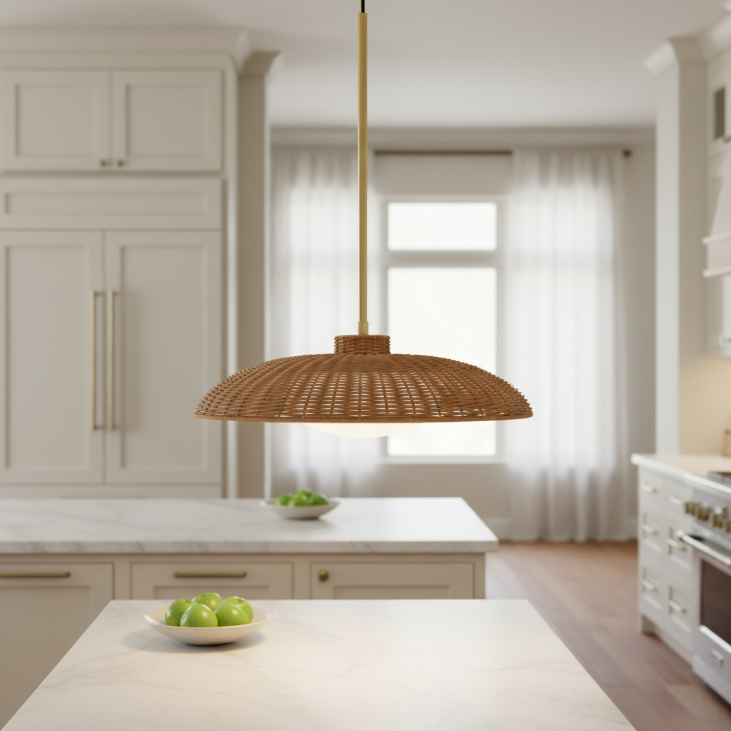 Hudson Valley Delano pendant with vintage glass