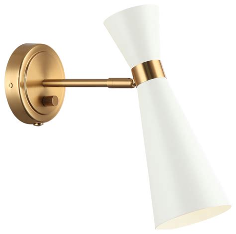 MATTEO LIGHTING S09611AGWH ADJUSTABLE BLAZE SCONCE