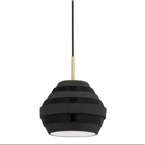 black contemporary pendant