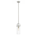 INNOVATIONS PILASTER 4231SSN4CL GLASS AND SATIN NICKEL PENDANT