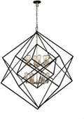 Artcraft AC11112 12 Light Chandelier from the Artistry collection in Matte Black & Harvest Brass finish confirm in store hanging