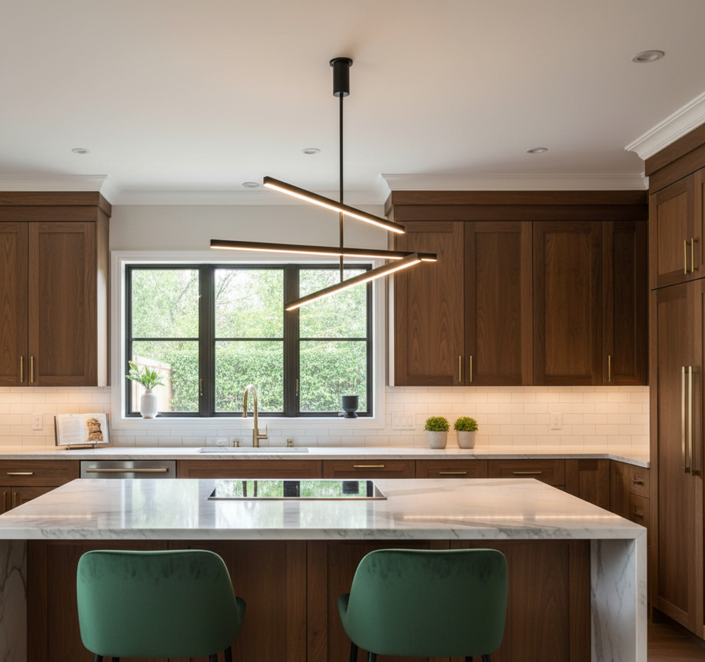 KUZCO CH10345-BK pendant chandelier