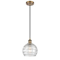 Innovations Lighting 5161PBBG12138 Ballston Deco Swirl Mini Pendant