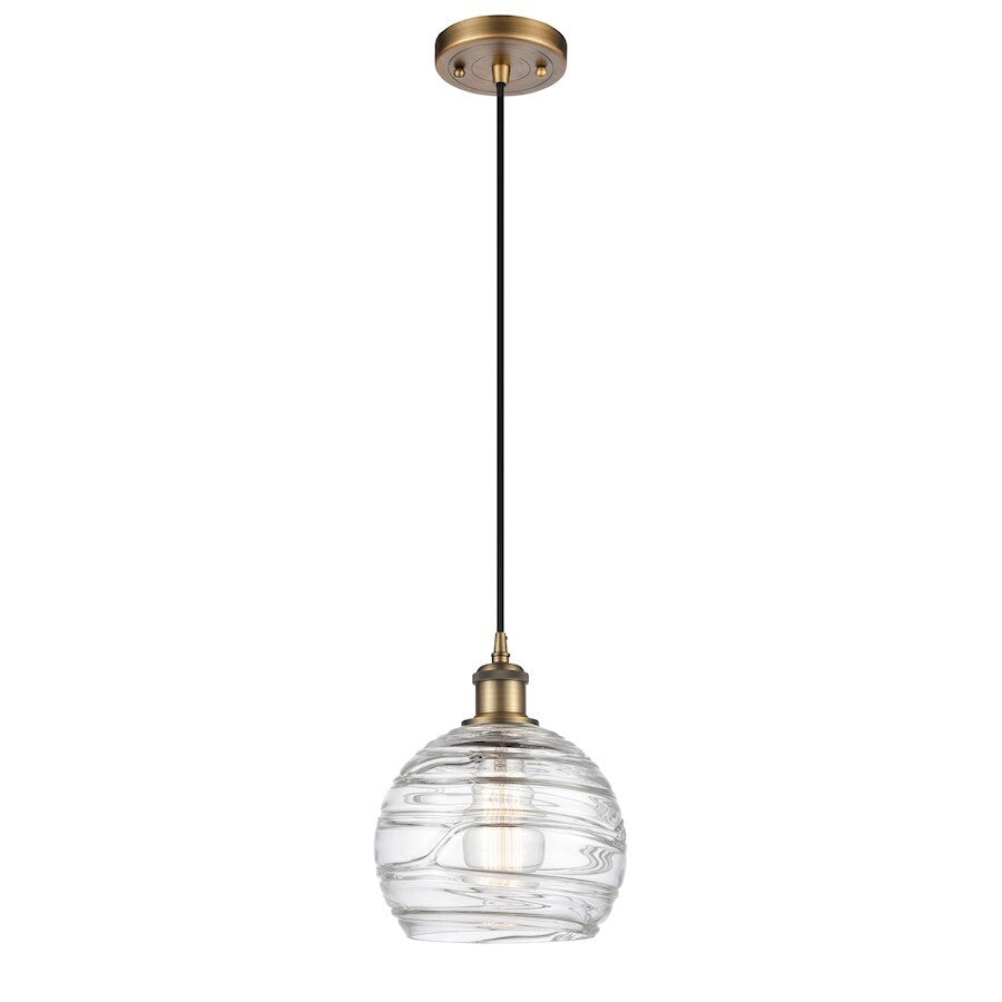 Innovations Lighting 5161PBBG12138 Ballston Deco Swirl Mini Pendant