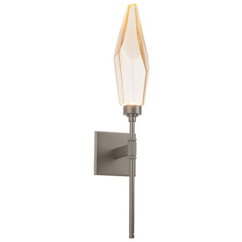 HAMMERTON IDB005007FBCAL3 glass and bronze wall sconce