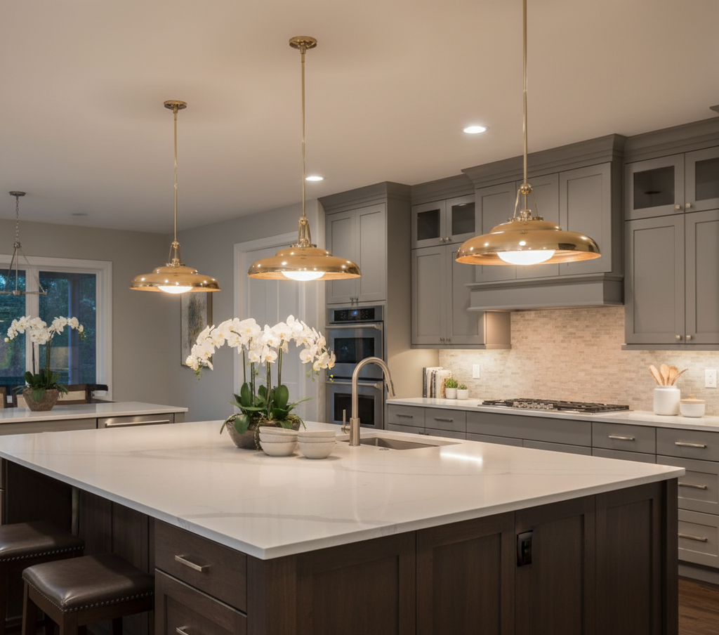 ALORA LIGHTING PALMETTO #PD344020PBGO. PENDANT LIGHT