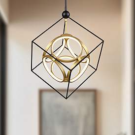 KUZCO MONZA CH19226-BK/AM pendant light