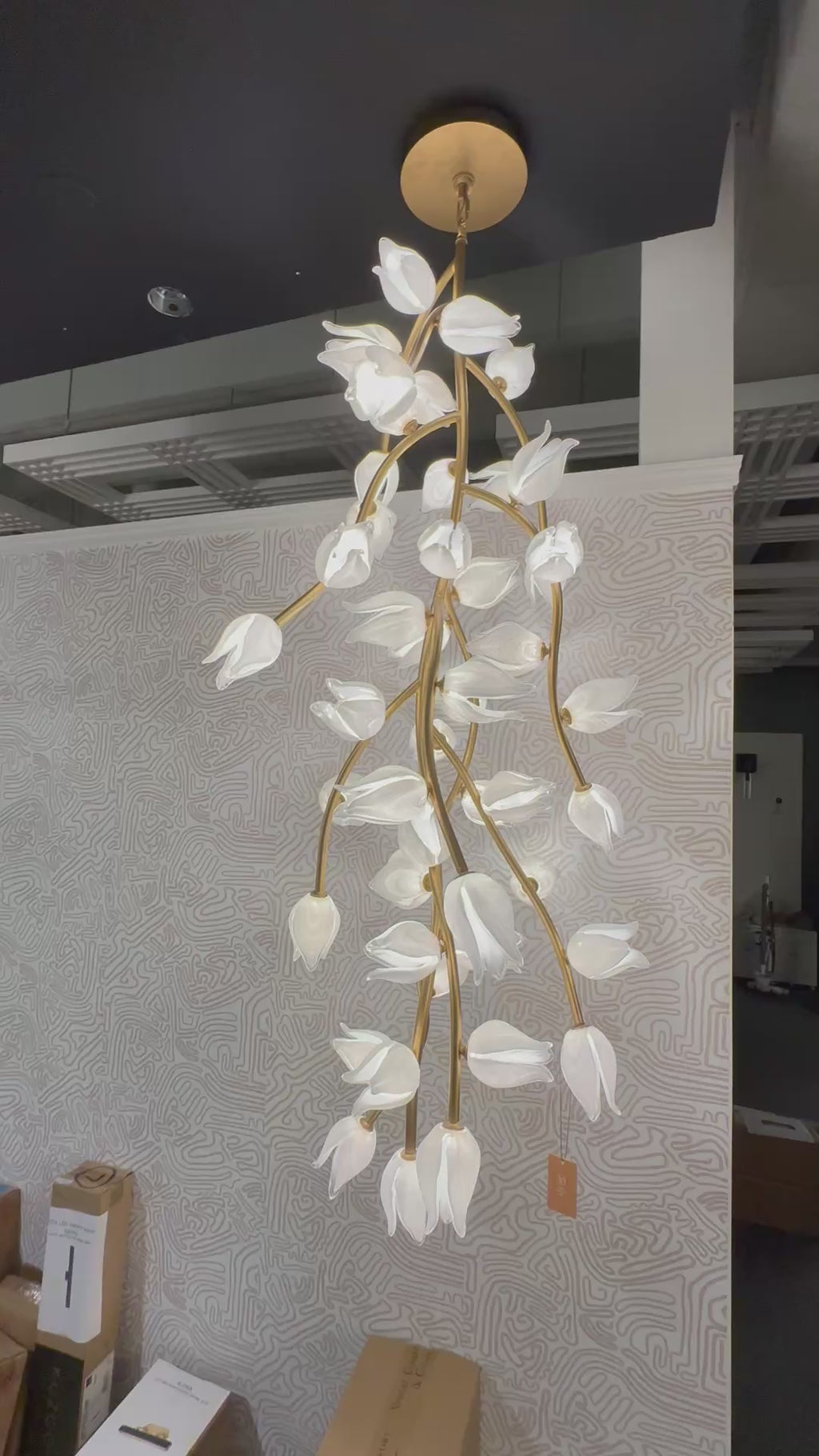 LIB&CO Belluno 1011303 TULIP FLOWER CHANDELIER