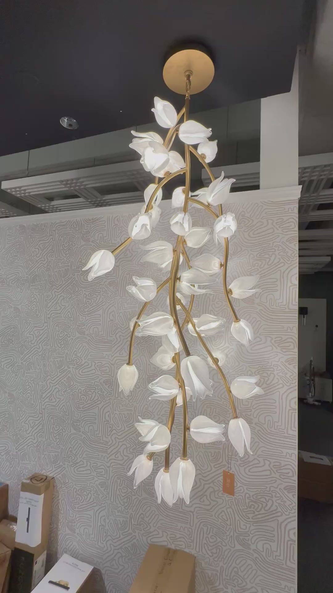LIB&CO Belluno 1011303 TULIP FLOWER CHANDELIER