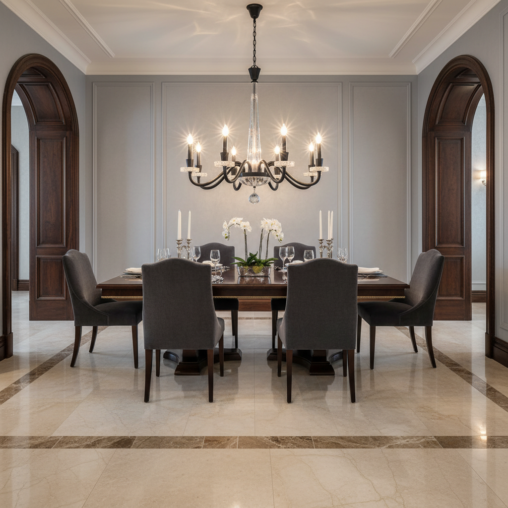 Schonbek classic chandelier with contemporary styling