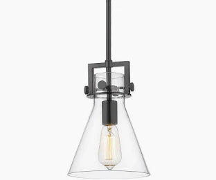 INNOVATIONS LIGHTING 411-1S-BK-10CL Pendant confirm in store