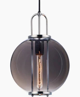 MAXIM SMOKE GLOBE PENDANT