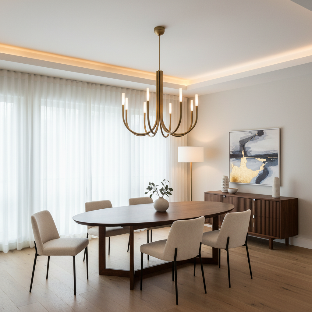 Visual Comfort KW5581AB-EC pendant light in interior space