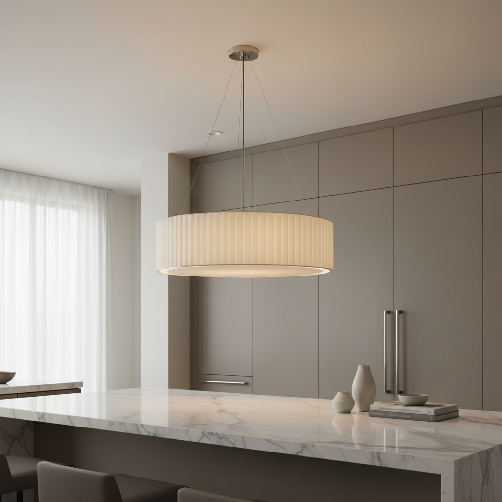 Visual Comfort Palatini pendant in elegant interior